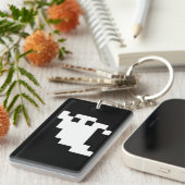 8ビットピクセル幽霊 キーホルダー (正面右)