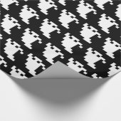 8ビットピクセル幽霊 ラッピングペーパー (角)