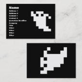 8ビットピクセル幽霊 名刺 (正面/裏面)