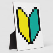 8ビットピクセル若葉/初心社マーク フォトプラーク (側面)