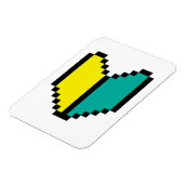 8ビットピクセル若葉/商心社マーク マグネット (左側)