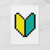 8ビットピクセル若葉/商心社マーク 名刺 (裏面)