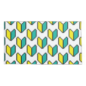 8ビットピクセル若葉/商心社マーク 枕カバー (裏面-左)