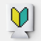 8ビットピクセル若葉/商心社マーク 缶クーラー (裏面)