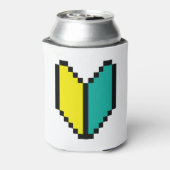 8ビットピクセル若葉/商心社マーク 缶クーラー (缶裏面)