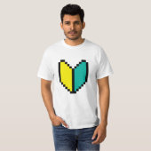 8ビットピクセル若葉/商心社マーク Tシャツ (正面フル)