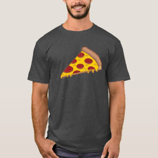 8ビットピザ暗闇のTシャツ Tシャツ
