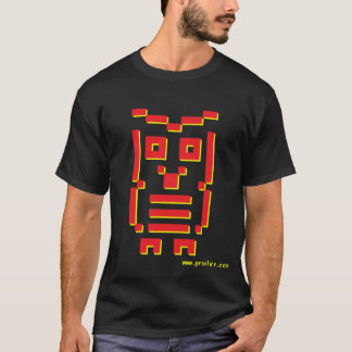 8ビットフクロウ(アーケードの赤) Tシャツ