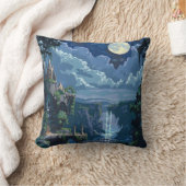 8ビットムーンライトキャッスル クッション (ブランケット)