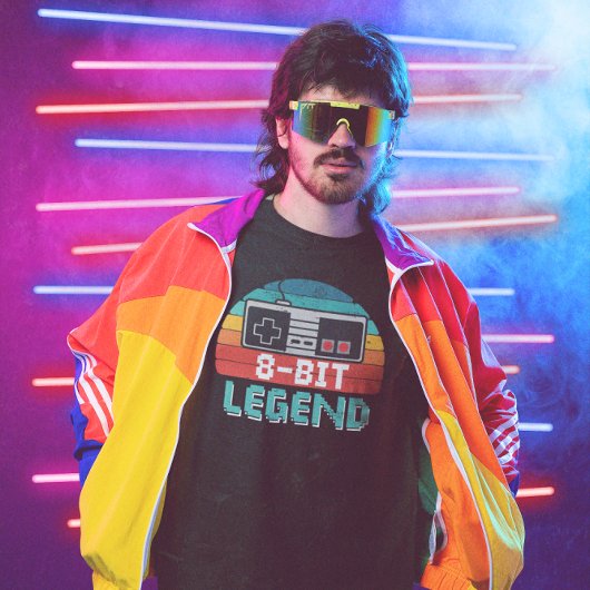 8ビットレジェンド – ビデオゲーム Tシャツ