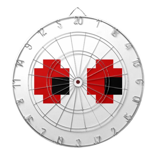 8ビット不気味赤い目 ダーツボード (正面)