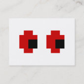 8ビット不気味赤い目 名刺 (裏面)