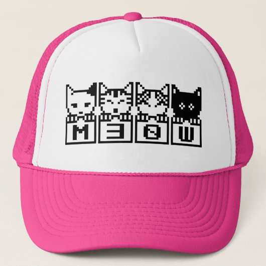 8ビット猫M30W キャップ (正面)