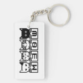 8ビット猫M30W キーホルダー (裏面)