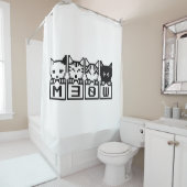 8ビット猫M30W シャワーカーテン (インサイチュ)