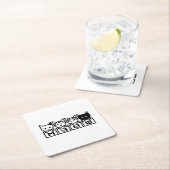 8ビット猫M30W スクエアペーパーコースター (インサイチュ)