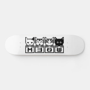 8ビット猫M30W スケートボード