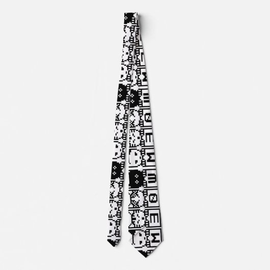 8ビット猫M30W ネクタイ (裏面)