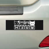 8ビット猫M30W バンパーステッカー (車上)