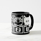 8ビット猫M30W マグカップ (正面右)