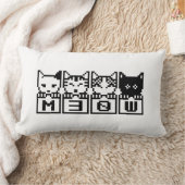 8ビット猫M30W ランバークッション (ブランケット)