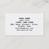 8ビット猫M30W 名刺 (裏面)