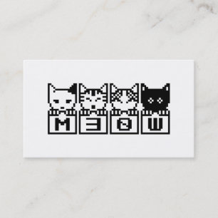 8ビット猫M30W 名刺