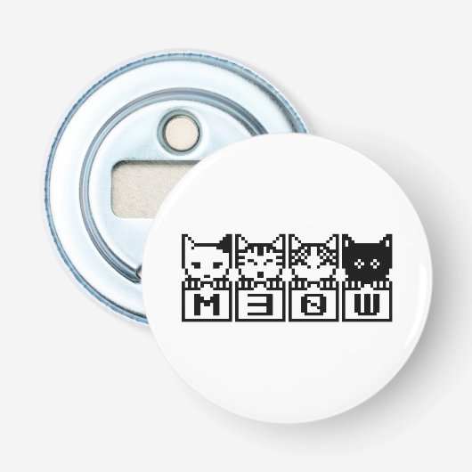 8ビット猫M30W 栓抜き (正面)