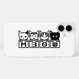 8ビット猫M30W iPhone 16 PLUSケース