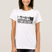 8ビット猫M30W Tシャツ (正面)