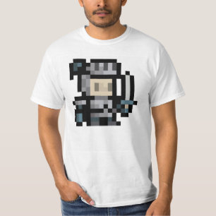 8ビット騎士16x16妖精ピクセル芸術のTシャツ Tシャツ