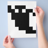 8ビット ピクセル ゴースト シャドウ チラシ (手)