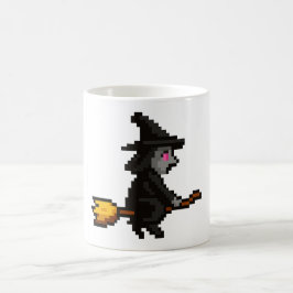 8ビット レトロ魔女 コーヒーマグカップ