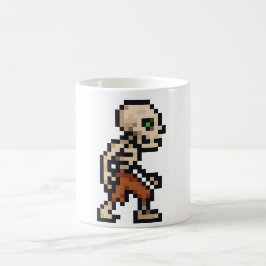 8ビット レトロ スケルトン コーヒーマグカップ