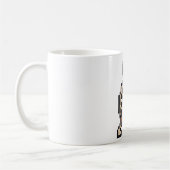 8ビット レトロ スケルトン コーヒーマグカップ (左)