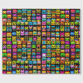 8ビット – 休日&バイデーギフトラッピング紙 ラッピングペーパー (フラット)