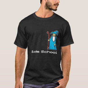 8ビットOldeの学校の魔法使いのティー Tシャツ