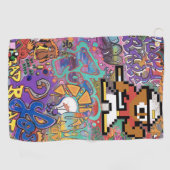 8ビットTタイムXXX3デザインゴルフタオル ゴルフタオル (横)