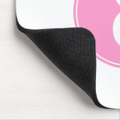 #8ピンクの円 マウスパッド (コーナー)