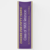 8フィートのバナー！年を編集！クラス懇親会バナー 横断幕 (縦)