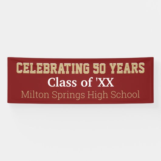 8フィート長！50祝yrs懇親会バナー 横断幕 (横)