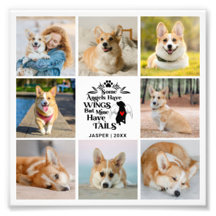 8フォトコラージペットドッグロス写真の拡大 フォトプリント