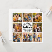 8フォトコラージュすべての行事ワールド最高のズ父 カード (正面/裏面インサイチュ)