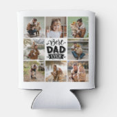 8フォトコラージュすべての行事最高のパパEver 缶クーラー (裏面)