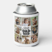 8フォトコラージュすべての行事最高のパパEver 缶クーラー (缶裏面)