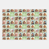 8フォトコラージュとメリークリスマス – 3色 ラッピングペーパーシート (正面2)