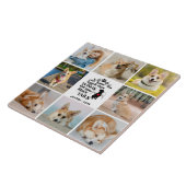 8フォトコラージュのペット犬の損失覚え タイル (側面)