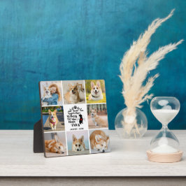 8フォトコラージュのペット犬の損失覚え フォトプラーク