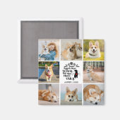 8フォトコラージュのペット犬の損失覚え マグネット (正面/裏面)