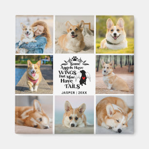 8フォトコラージュのペット犬の損失覚え マグネット